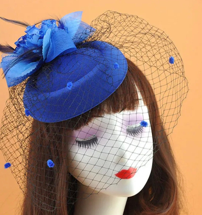 Women fascinator hats.